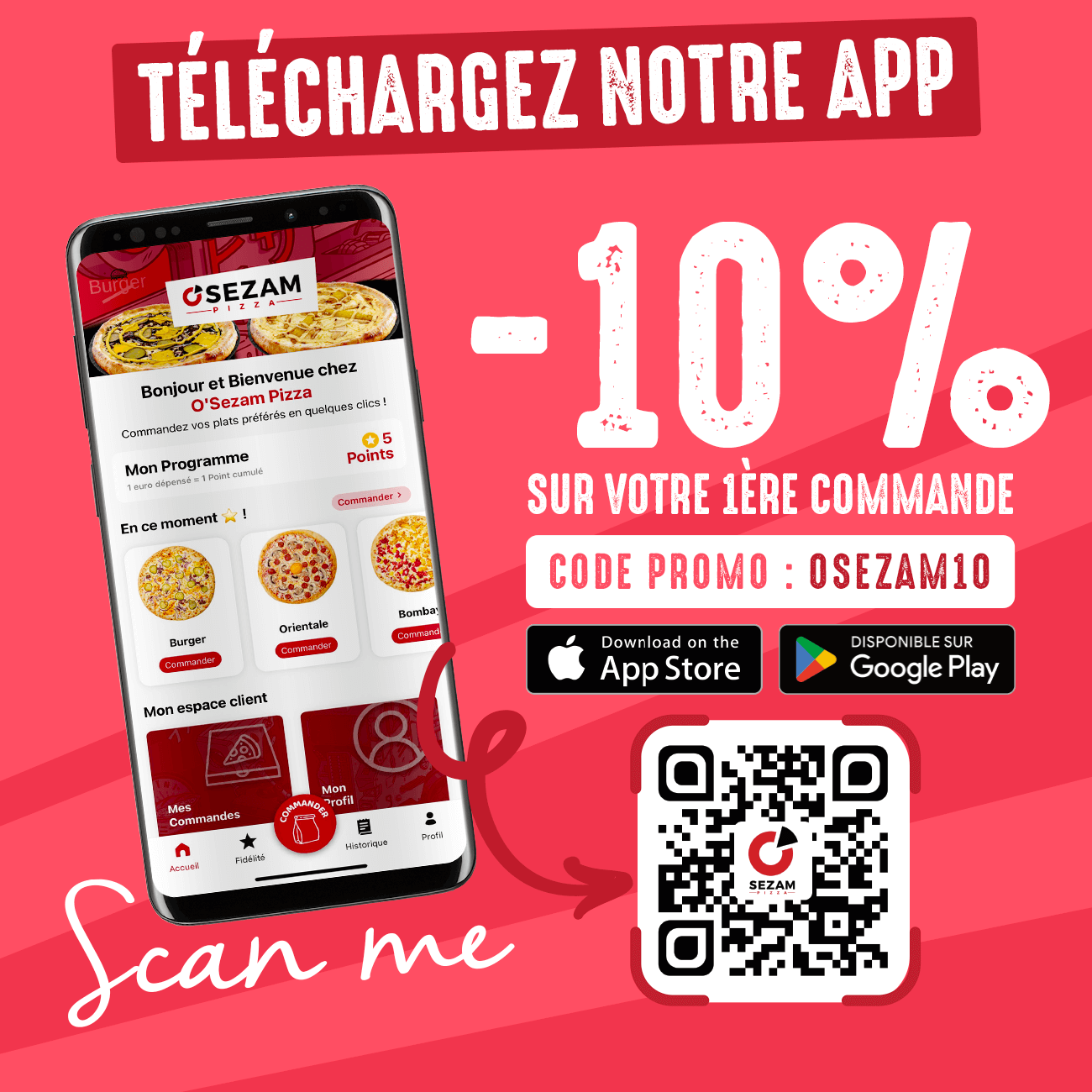Télécharger l'appli O'SEZAM